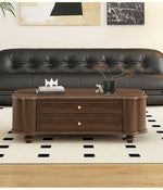 ウォールナット製センターテーブル 多機能収納付き おしゃれなデザイン 限定セール中! halmh-5310