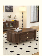 ウォールナット製センターテーブル 多機能収納付き おしゃれなデザイン 限定セール中! halmh-5310