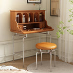 「スタイリッシュ無垢材化粧台セット - ステンレス脚のモダンデザイン、収納力抜群」 halmh-5316