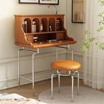 「スタイリッシュ無垢材化粧台セット - ステンレス脚のモダンデザイン、収納力抜群」 halmh-5316