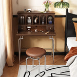 「スタイリッシュ無垢材化粧台セット - ステンレス脚のモダンデザイン、収納力抜群」 halmh-5316