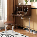 「スタイリッシュ無垢材化粧台セット - ステンレス脚のモダンデザイン、収納力抜群」 halmh-5316
