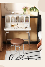 「スタイリッシュ無垢材化粧台セット - ステンレス脚のモダンデザイン、収納力抜群」 halmh-5316