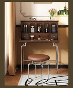 「スタイリッシュ無垢材化粧台セット - ステンレス脚のモダンデザイン、収納力抜群」 halmh-5316