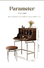 「スタイリッシュ無垢材化粧台セット - ステンレス脚のモダンデザイン、収納力抜群」 halmh-5316