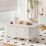 無垢材使用のシンプルなセンターテーブル | おしゃれなデザインと収納力を兼ね備えたリビング家具 halmh-5320