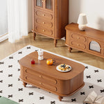 無垢材使用のシンプルなセンターテーブル | おしゃれなデザインと収納力を兼ね備えたリビング家具 halmh-5320