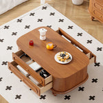 無垢材使用のシンプルなセンターテーブル | おしゃれなデザインと収納力を兼ね備えたリビング家具 halmh-5320