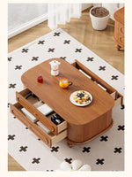 無垢材使用のシンプルなセンターテーブル | おしゃれなデザインと収納力を兼ね備えたリビング家具 halmh-5320