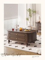 無垢材使用のシンプルなセンターテーブル | おしゃれなデザインと収納力を兼ね備えたリビング家具 halmh-5320