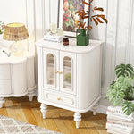 ウォールナット製キャビネット | 美しい多層板とガラス引き戸 | クラシックスタイルの収納家具 halmh-5321