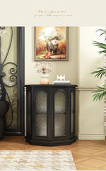 ウォールナット製 おしゃれなセンターテーブル ガラス棚付き 多機能デザイン halmh-5325