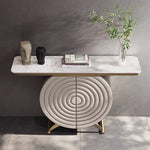 ステンレス×セラミックのラウンドキャビネット|モダンなデザインで魅せる収納家具 hbs-4422