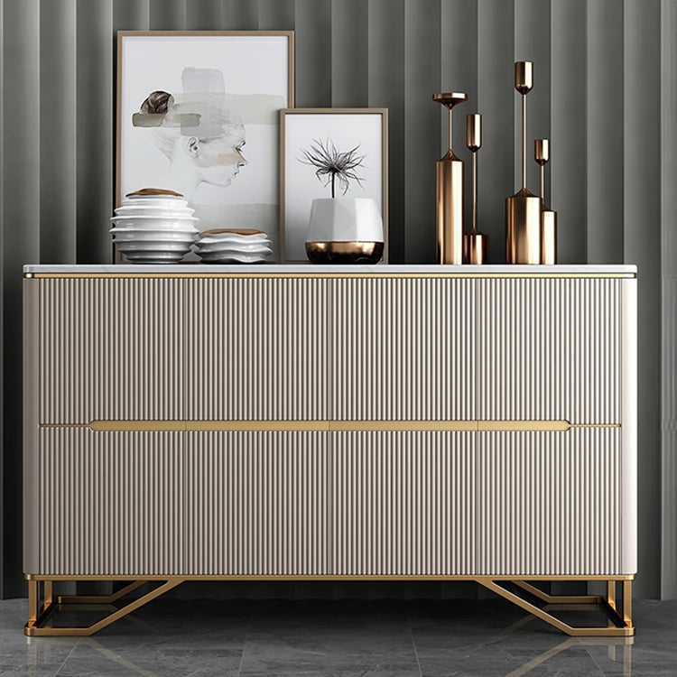 高級ステンレスセラミックキャビネット|モダンでエレガントなデザイン収納家具 hbs-4429