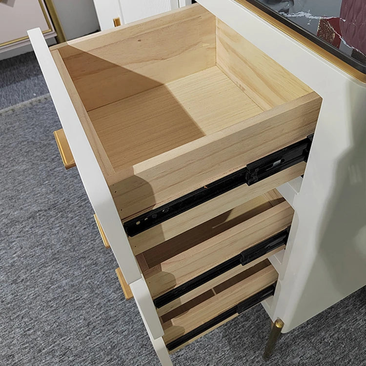 高級無垢材と大理石のキャビネット|モダンデザイン家具 hbs-4439