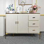 高級無垢材と大理石のキャビネット|モダンデザイン家具 hbs-4439