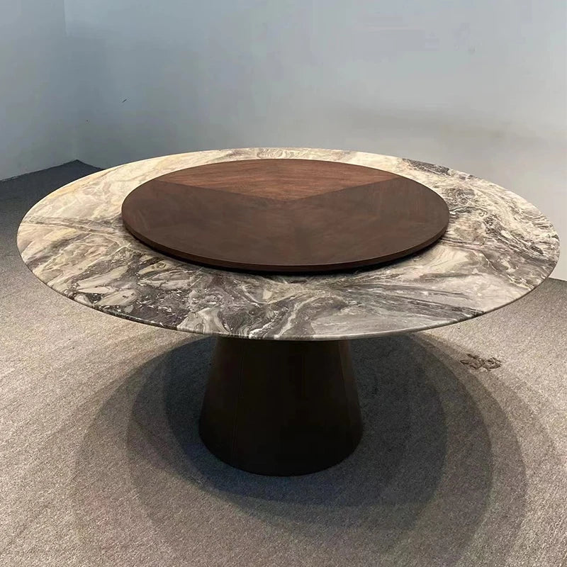 モダンデザイン大理石テーブル|エレガントな合皮仕上げ・多層板構造|リビング・ダイニングに最適! hbso-3009