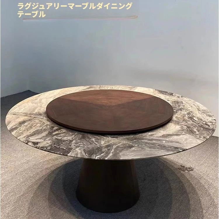 モダンデザイン大理石テーブル|エレガントな合皮仕上げ・多層板構造|リビング・ダイニングに最適! hbso-3009