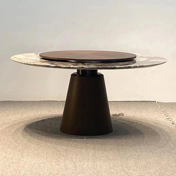 モダンデザイン大理石テーブル|エレガントな合皮仕上げ・多層板構造|リビング・ダイニングに最適! hbso-3009