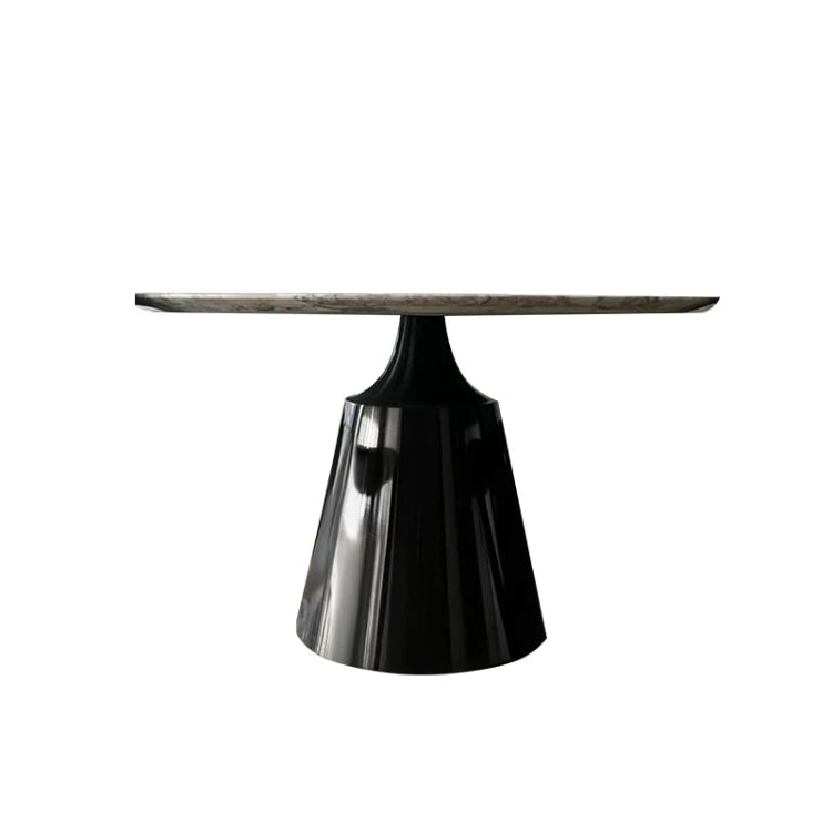 ラグジュアリー大理石テーブル | ステンレス脚付き円形デザイン | モダンインテリアに最適 | 多層板使用 hbso-3012