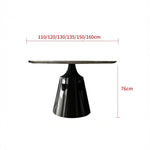 ラグジュアリー大理石テーブル | ステンレス脚付き円形デザイン | モダンインテリアに最適 | 多層板使用 hbso-3012