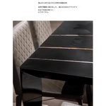 モダンな大理石テーブル|スタイリッシュなステンレス脚付き|リビング・ダイニング用 hbso-3013