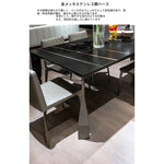 モダンな大理石テーブル|スタイリッシュなステンレス脚付き|リビング・ダイニング用 hbso-3013