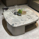 モダンデザイン センターテーブル 大理石&ステンレス製 おしゃれなリビング家具 hbso-3015