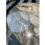 ラグジュアリー大理石センターテーブル - ステンレス脚付き、モダンデザイン、収納に便利な多層板仕様 hbso-3016