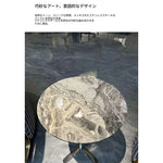 ラグジュアリー大理石センターテーブル - ステンレス脚付き、モダンデザイン、収納に便利な多層板仕様 hbso-3016