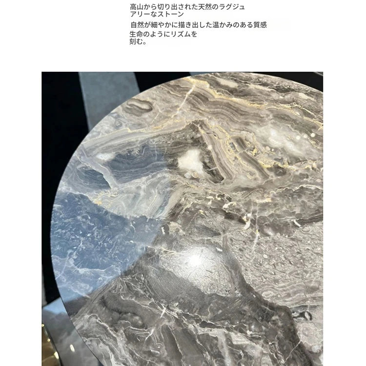 ラグジュアリー大理石センターテーブル - ステンレス脚付き、モダンデザイン、収納に便利な多層板仕様 hbso-3016