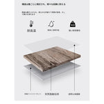 高級感溢れる大理石テーブル - ステンレス脚のスタイリッシュな多層版デザイン hbso-3018