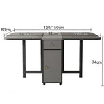 テーブル グレー 無垢材 hbwe-3465