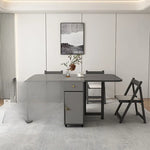 テーブル グレー 無垢材 hbwe-3465