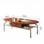 チェリーハイグロスセンターテーブル - スペースを最大限に活用するスタイリッシュなデザイン 47.24×23.62インチ hby-4600