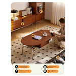 チェリーハイグロスセンターテーブル - スペースを最大限に活用するスタイリッシュなデザイン 47.24×23.62インチ hby-4600