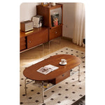 チェリーハイグロスセンターテーブル - スペースを最大限に活用するスタイリッシュなデザイン 47.24×23.62インチ hby-4600