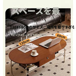 チェリーハイグロスセンターテーブル - スペースを最大限に活用するスタイリッシュなデザイン 47.24×23.62インチ hby-4600