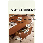 チェリーハイグロスセンターテーブル - スペースを最大限に活用するスタイリッシュなデザイン 47.24×23.62インチ hby-4600