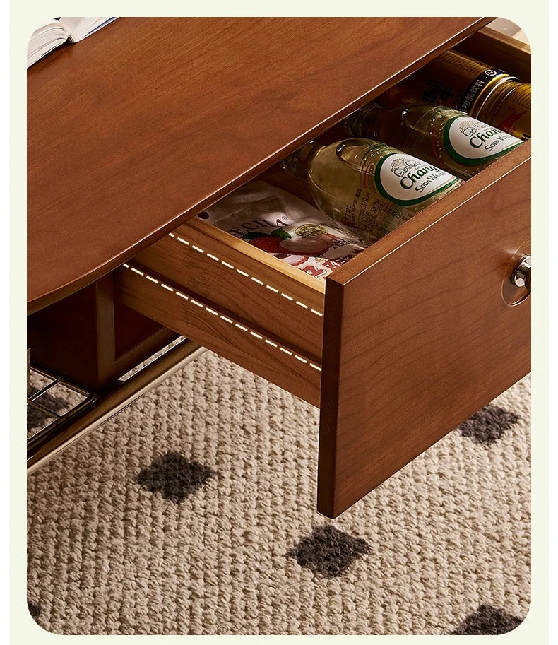 チェリーハイグロスセンターテーブル - スペースを最大限に活用するスタイリッシュなデザイン 47.24×23.62インチ hby-4600