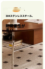 チェリーハイグロスセンターテーブル - スペースを最大限に活用するスタイリッシュなデザイン 47.24×23.62インチ hby-4600