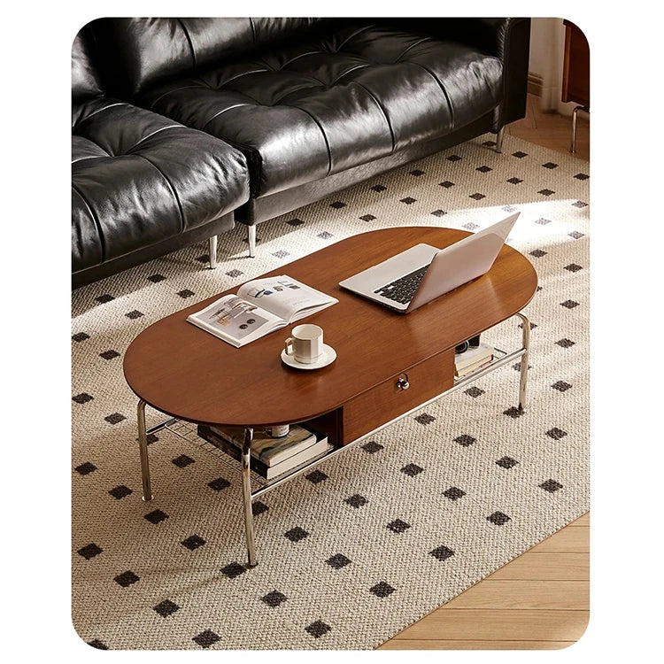 チェリーハイグロスセンターテーブル - スペースを最大限に活用するスタイリッシュなデザイン 47.24×23.62インチ hby-4600