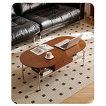 チェリーハイグロスセンターテーブル - スペースを最大限に活用するスタイリッシュなデザイン 47.24×23.62インチ hby-4600