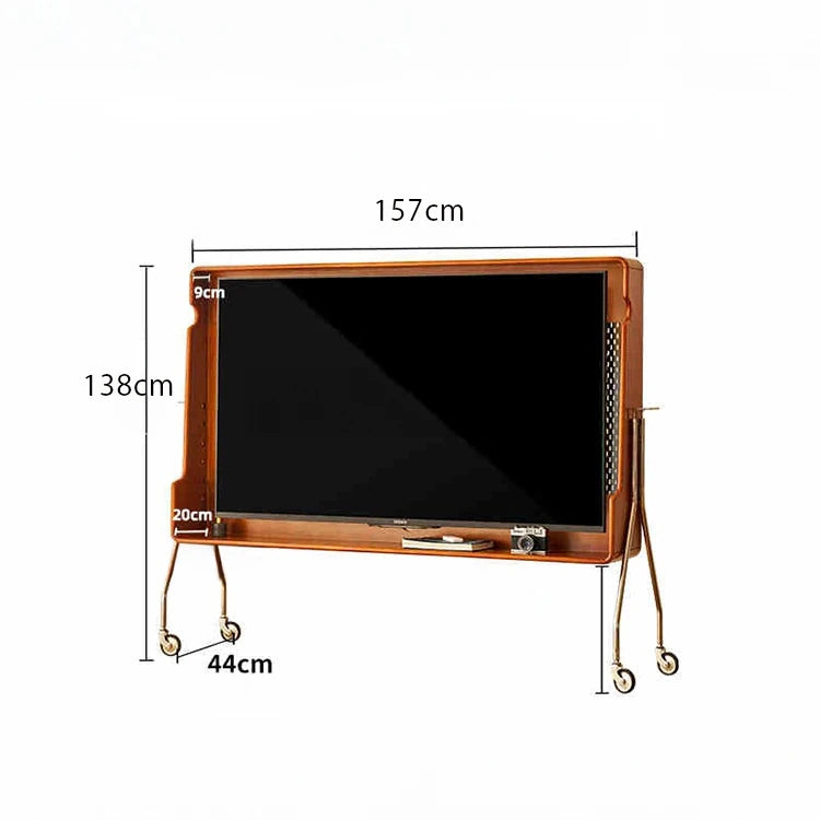 チェリー材 テレビスタンド おしゃれなデザイン 耐久性抜群、シンプルで機能的なリビング家具 hby-4601