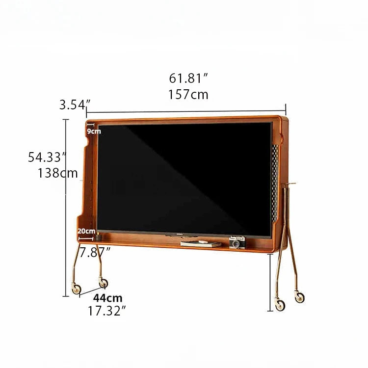チェリー材 テレビスタンド おしゃれなデザイン 耐久性抜群、シンプルで機能的なリビング家具 hby-4601