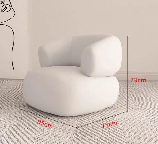 シンプルでモダンな無垢材シープボアパイルソファー - おしゃれなリビング空間を演出! hch-3071