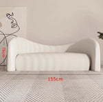 シンプルでモダンな無垢材シープボアパイルソファー - おしゃれなリビング空間を演出! hch-3071