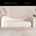 シンプルでモダンな無垢材シープボアパイルソファー - おしゃれなリビング空間を演出! hch-3071