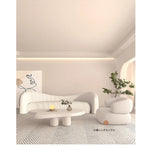 シンプルでモダンな無垢材シープボアパイルソファー - おしゃれなリビング空間を演出! hch-3071