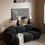 パインシープボア製のラグジュアリーなブレッドソファー|快適でスタイリッシュなリビング空間に最適! hch-3072